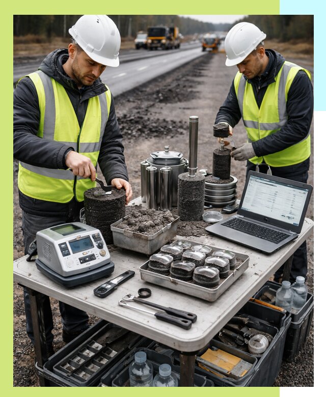 Сертификация асфальта: испытания и подтверждение в Реутове