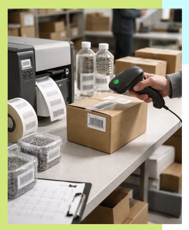 Штрихкодирование продукции и маркировка для продажи в Реутове