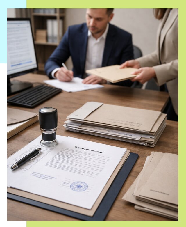 Отказное письмо для таможни в Реутове от 3122 р, Алешин-Ртв