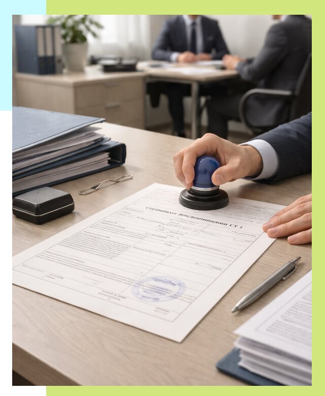 Сертификат происхождения СТ 1 в Реутове от 4683 р. | Алешин-Ртв